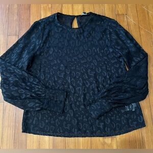 Express sheer long sleeve shirt